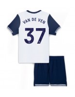 Tottenham Hotspur Micky van de Ven #37 Hjemmedraktsett Barn 2024-25 Korte ermer (+ bukser)